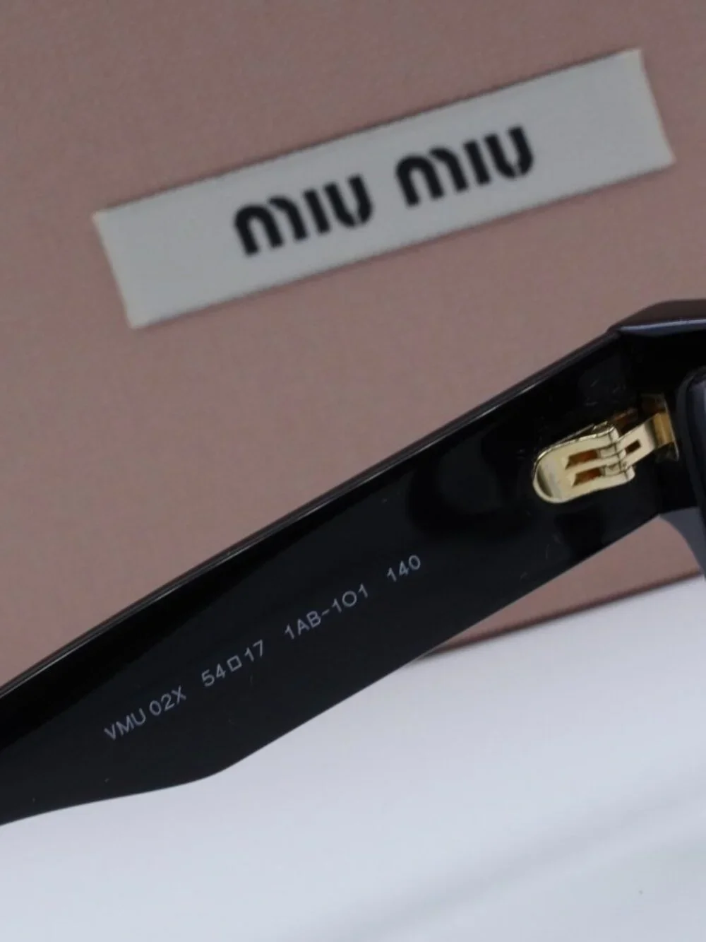 Miu Miu MU02XV 1AB1O1 Rectangle Eyeglasses – Black 54mm
